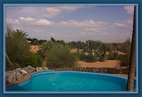 Clouds over the desert